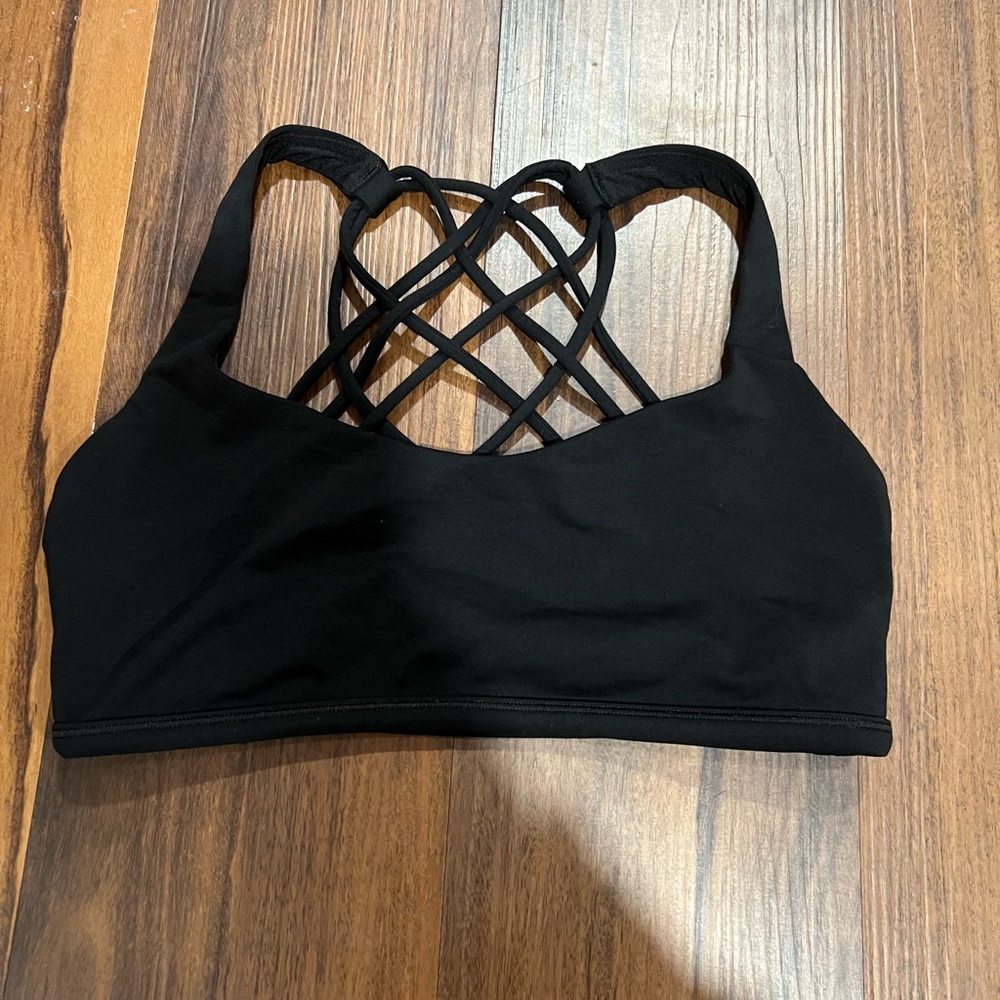 lululemon athletica Black Strappy Sports Bra